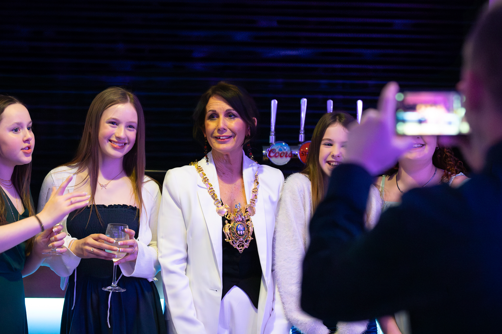 People at an award event