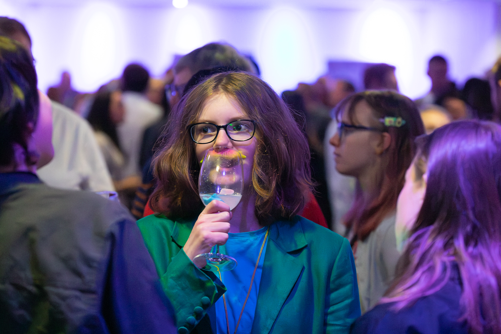 People at an award event