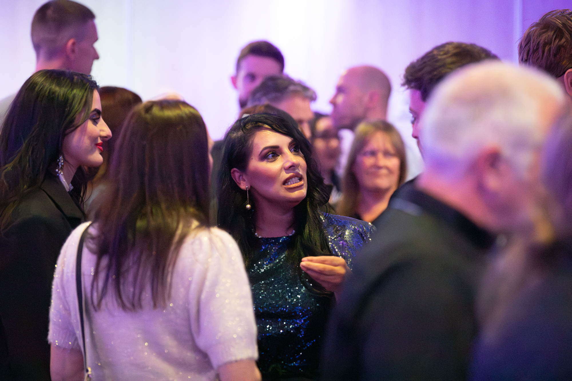 People at an award event