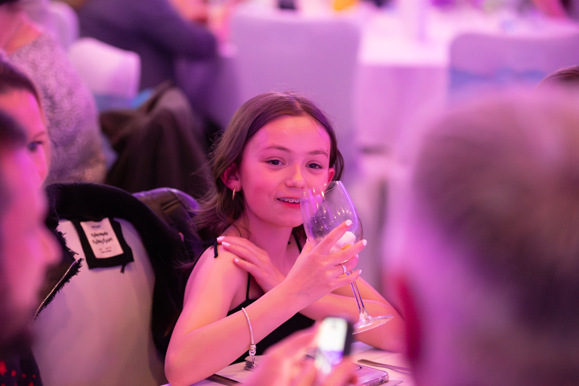 People at an award event