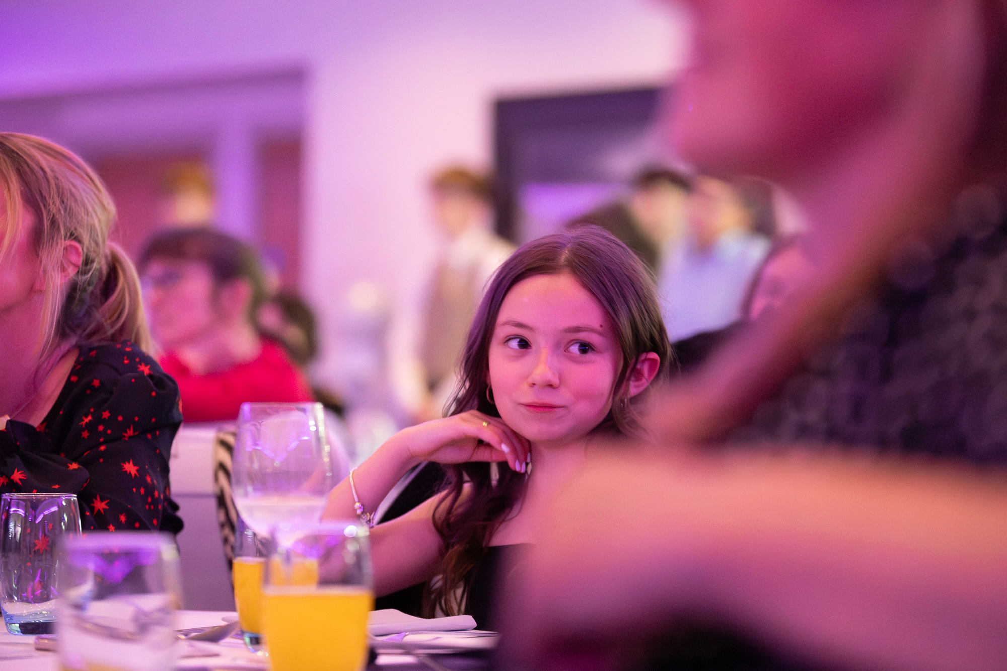 People at an award event