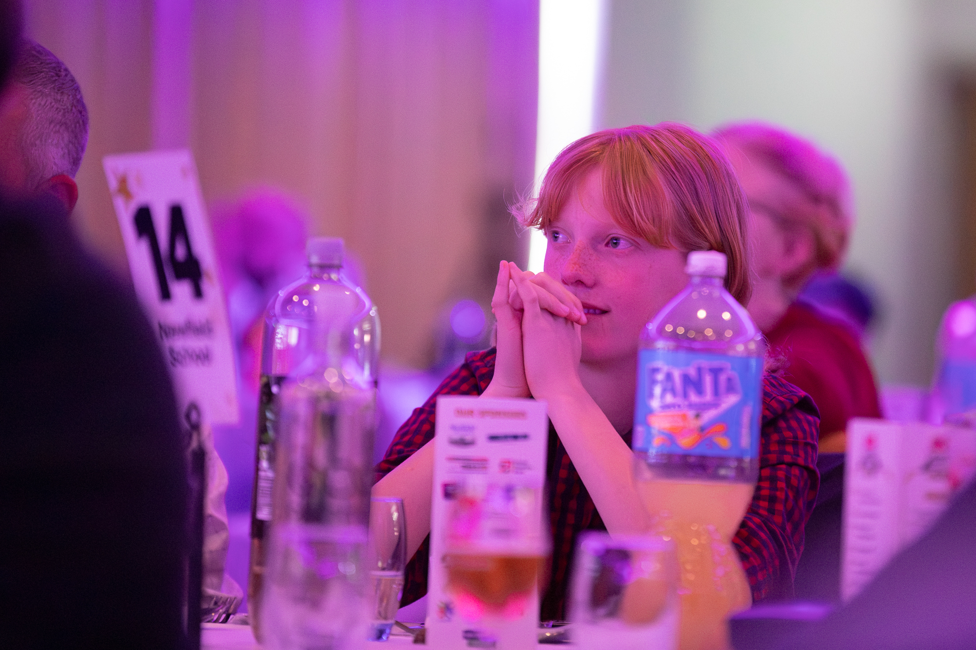 People at an award event