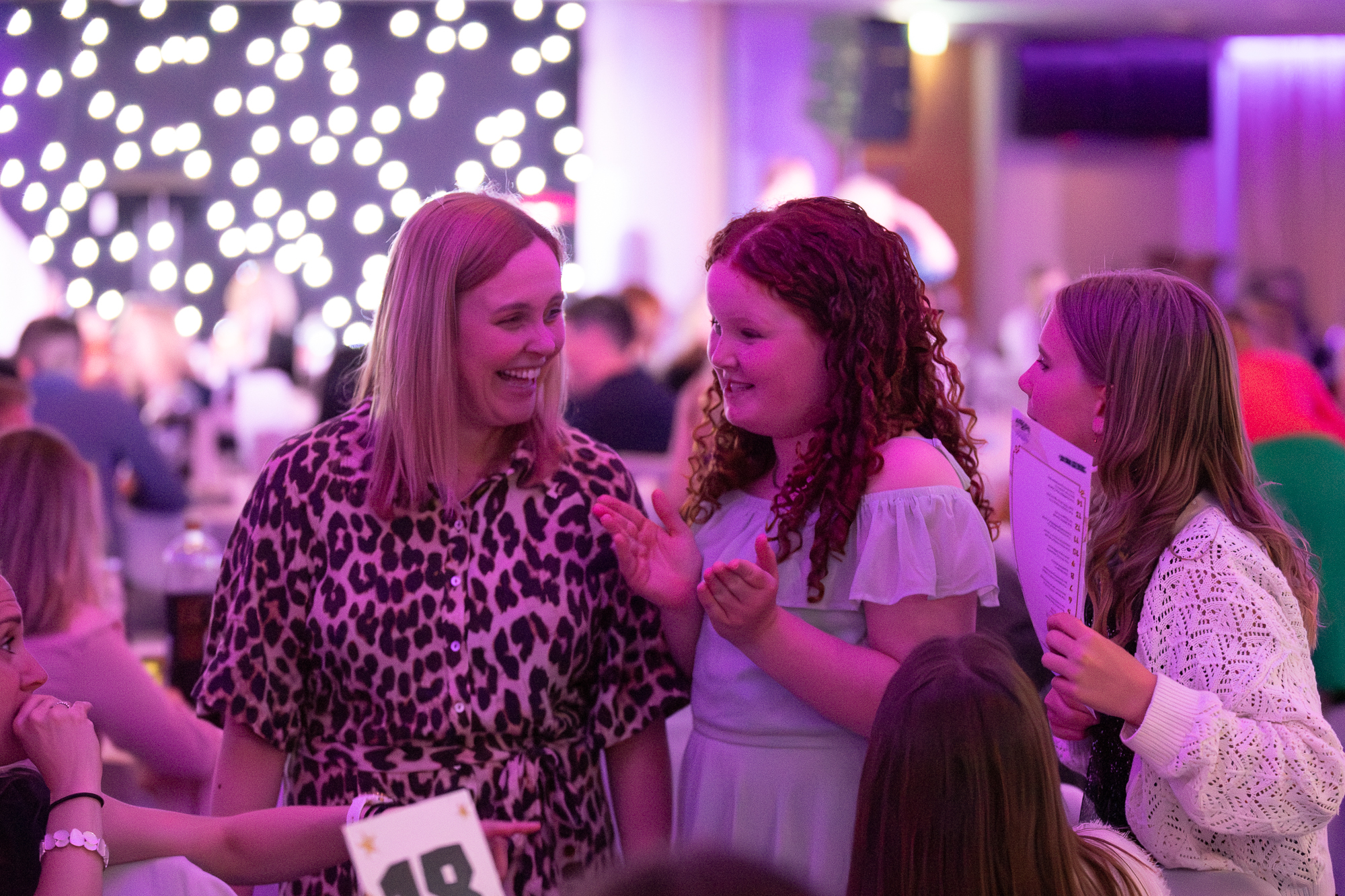 People at an award event
