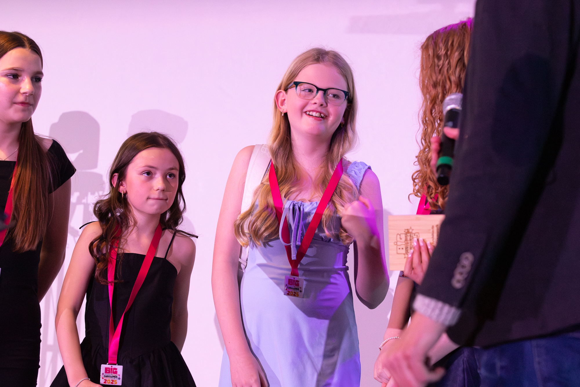 People at an award event