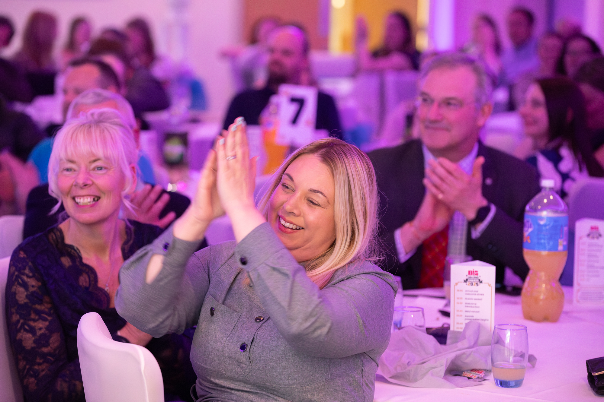 People at an award event