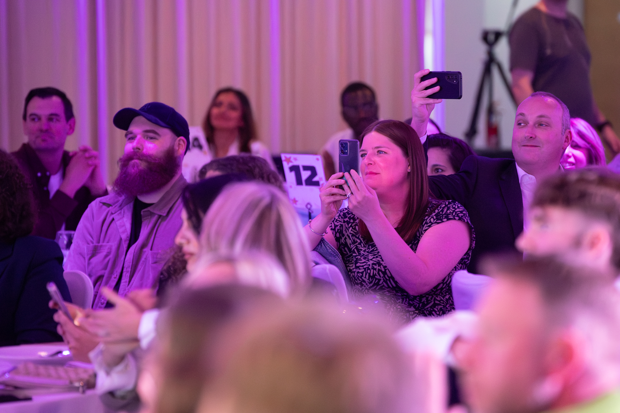 People at an award event