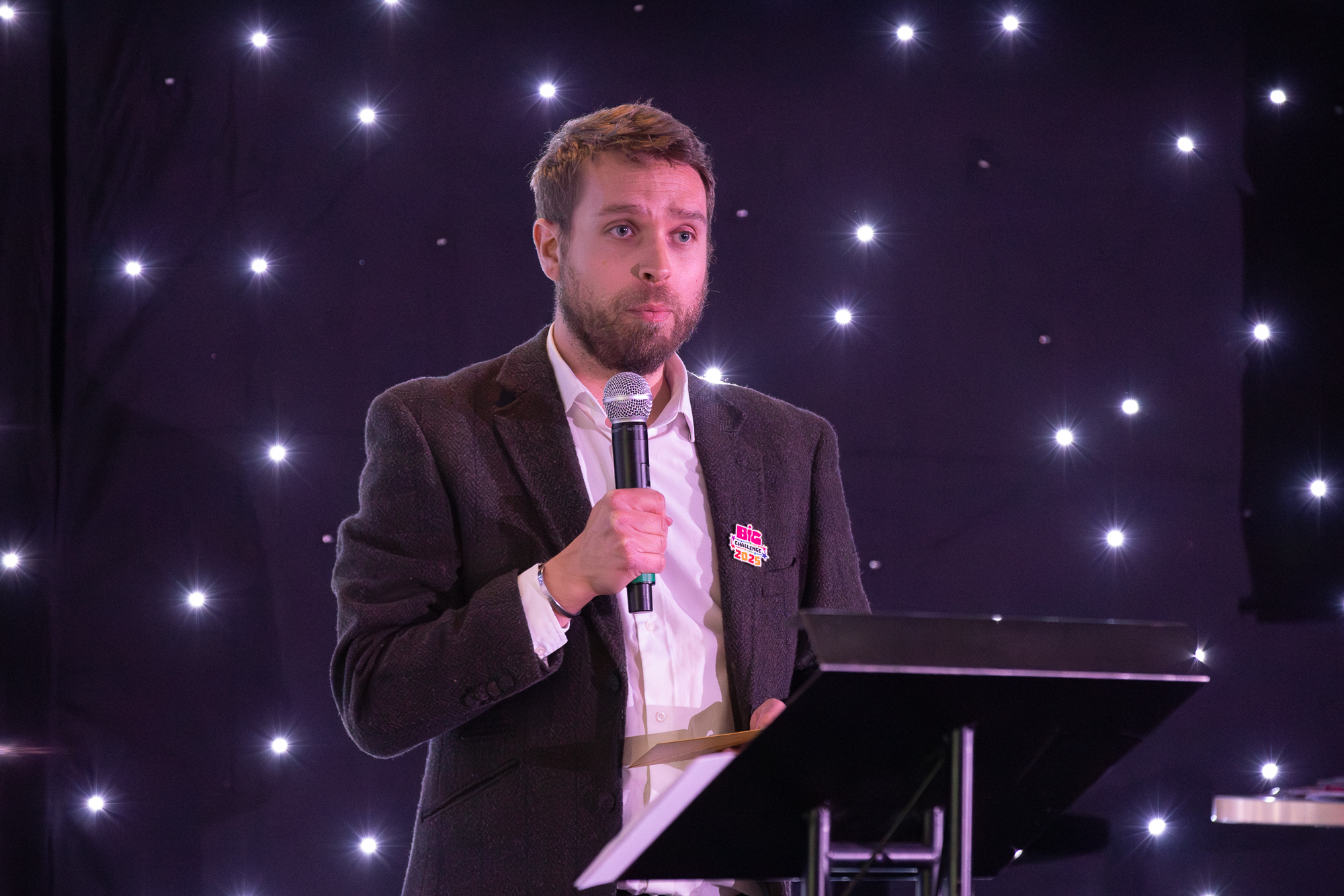 People at an award event