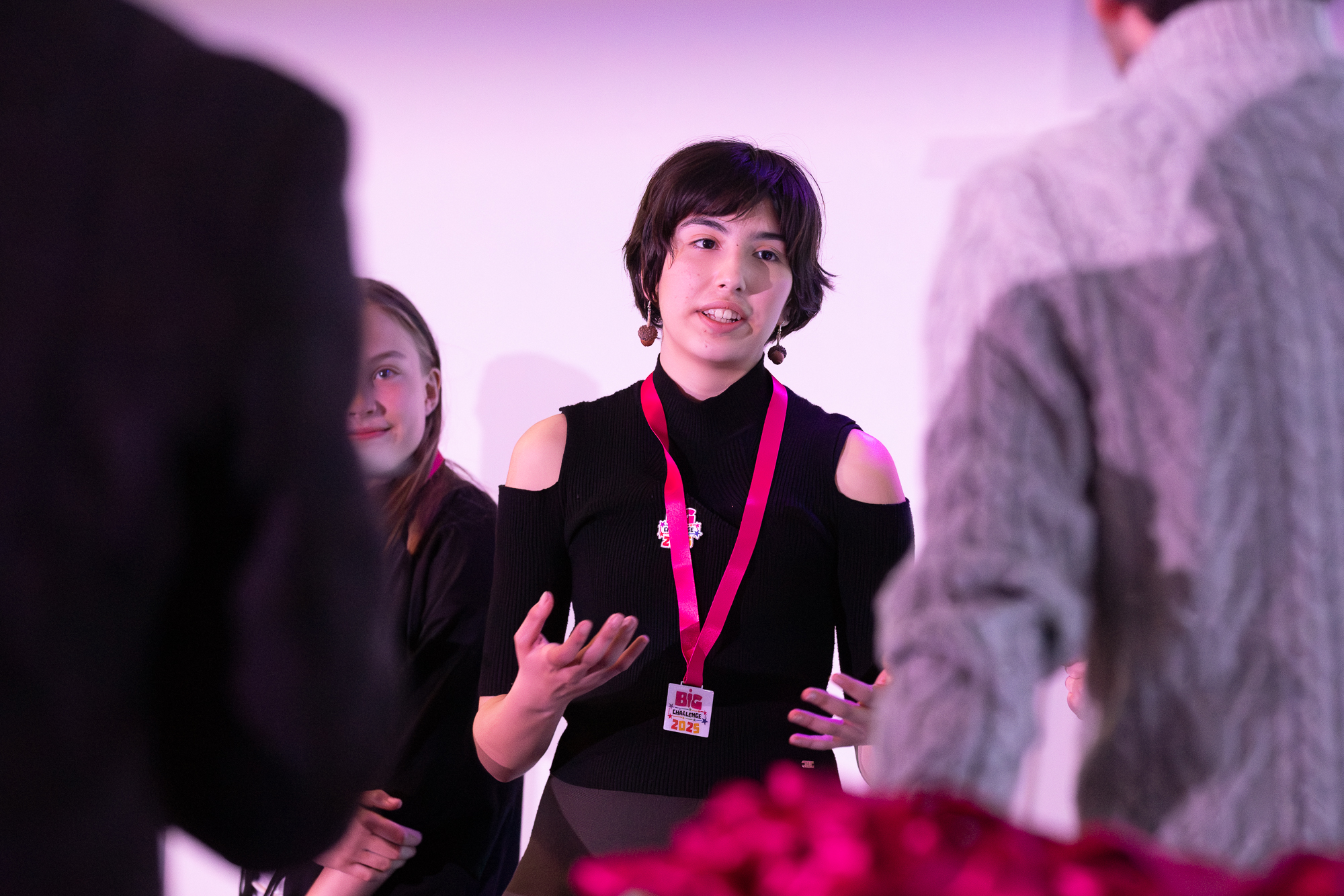 People at an award event