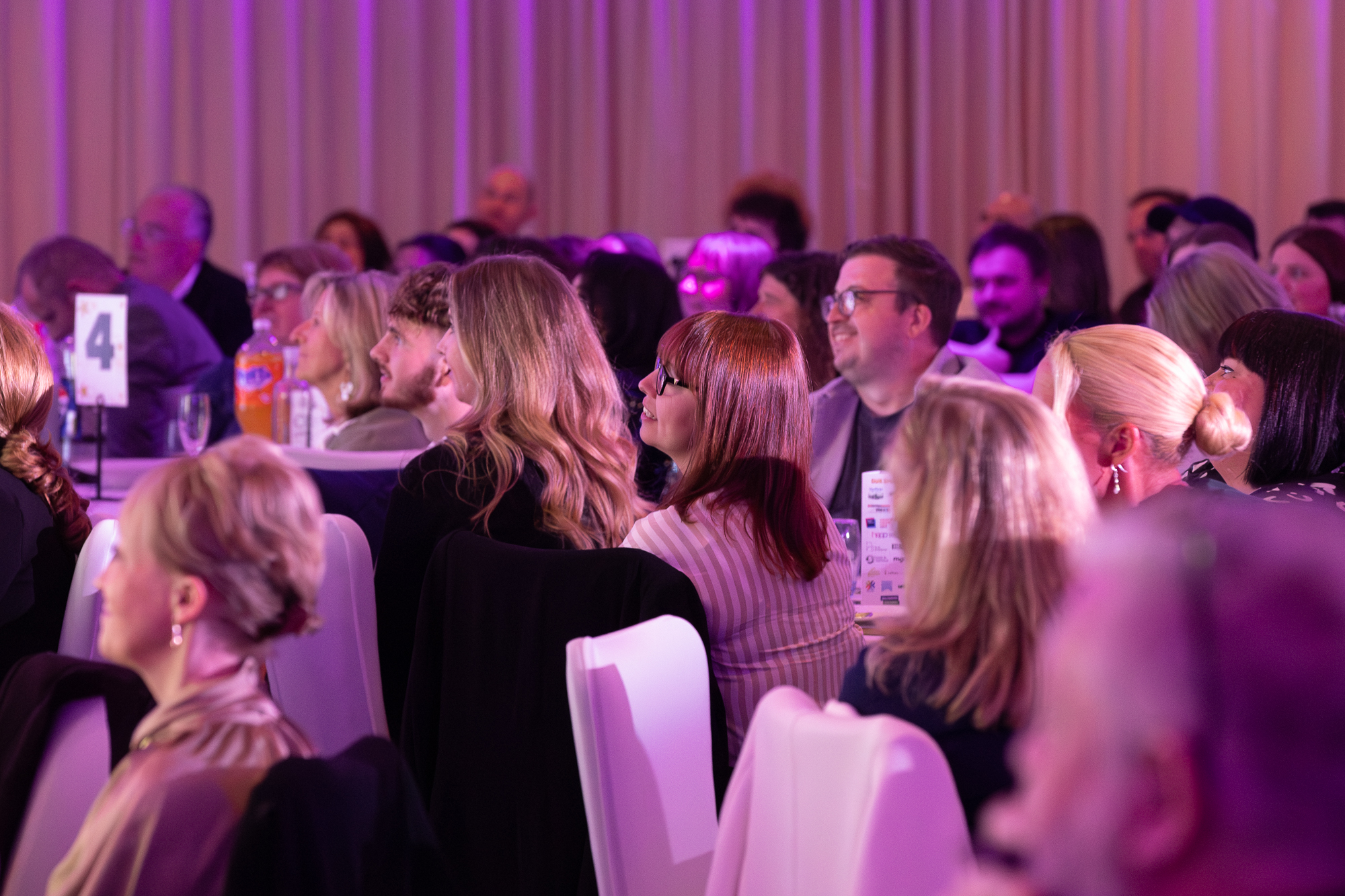 People at an award event