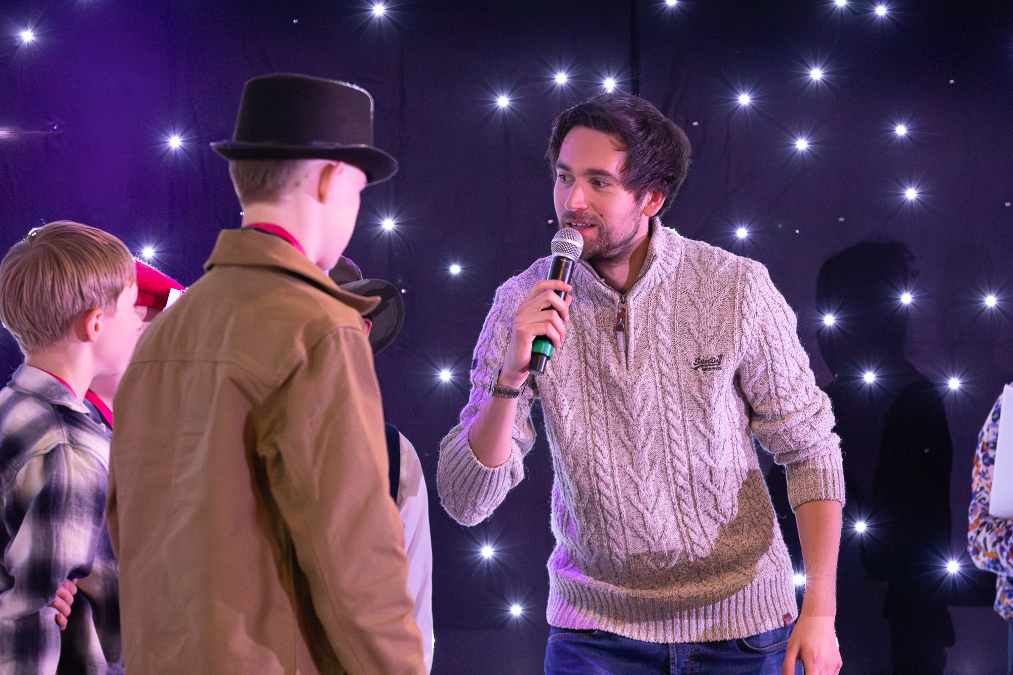 People at an award event