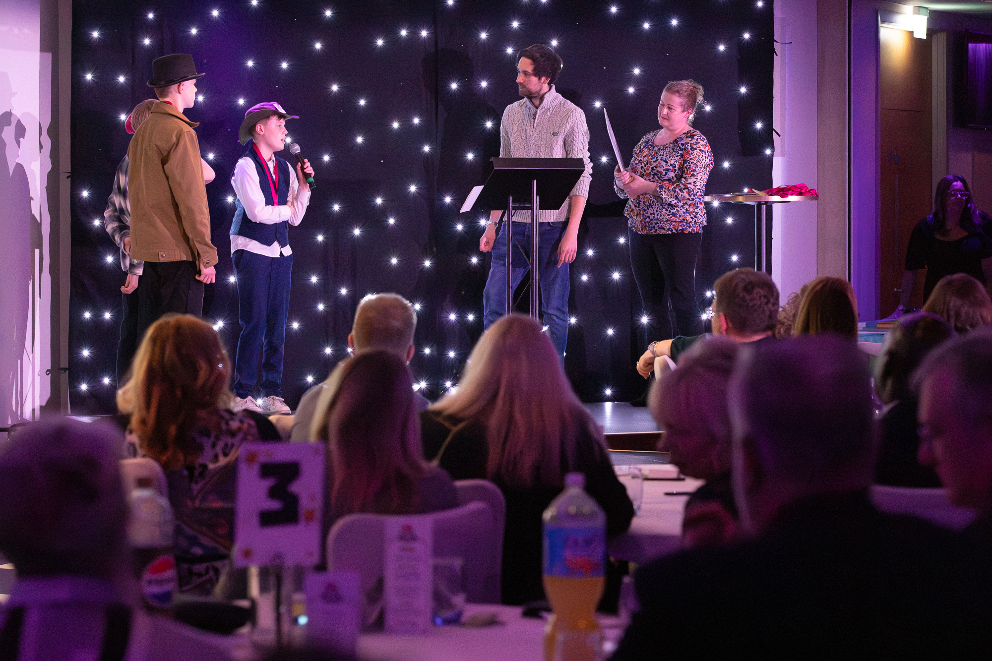 People at an award event
