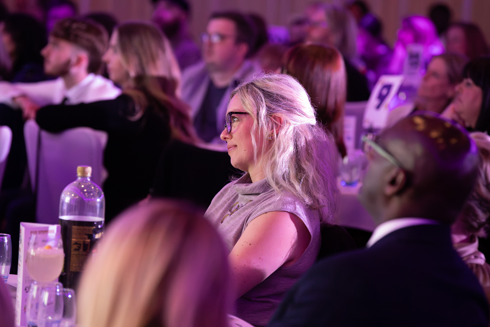 People at an award event