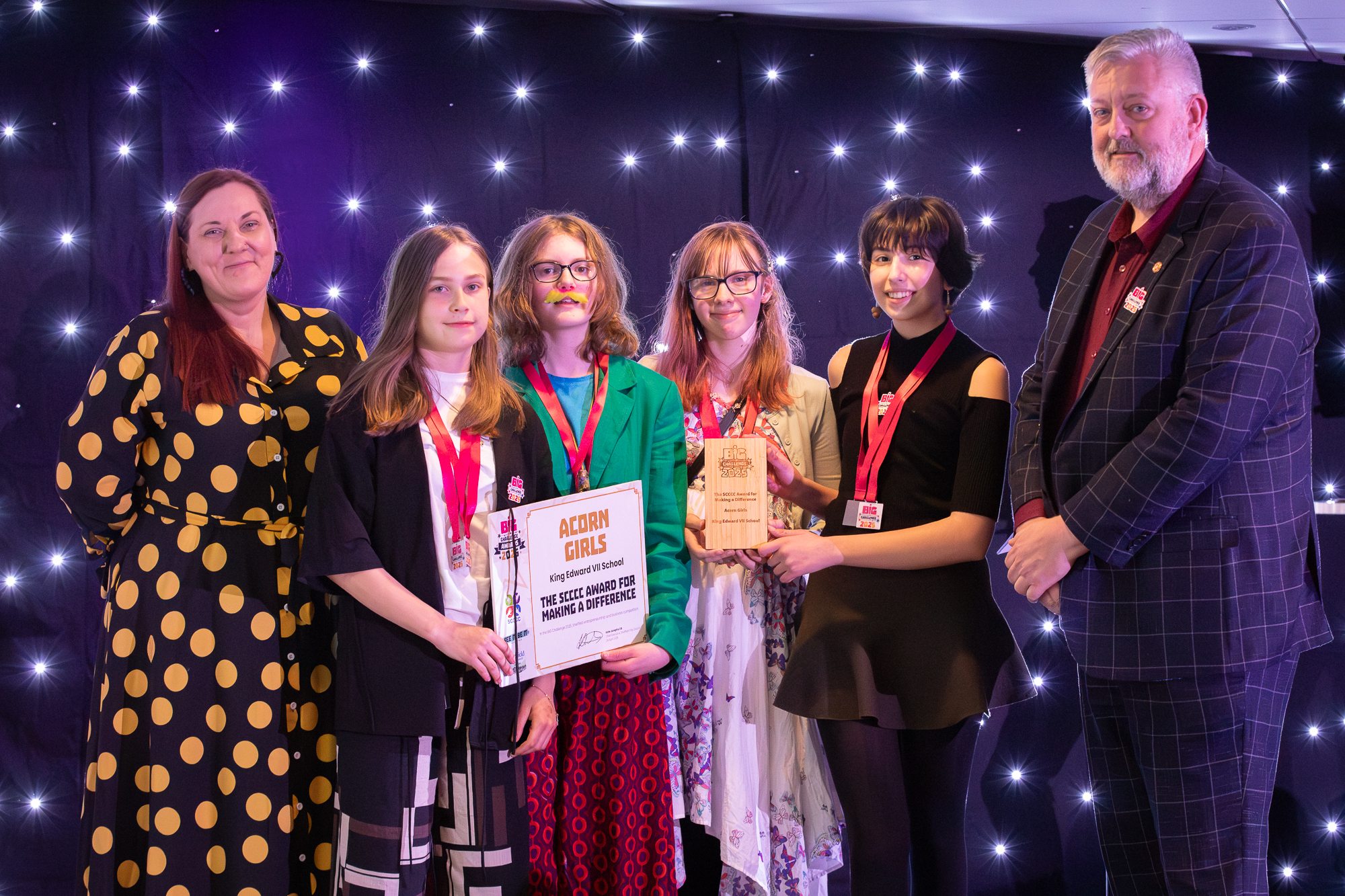 People at an award event