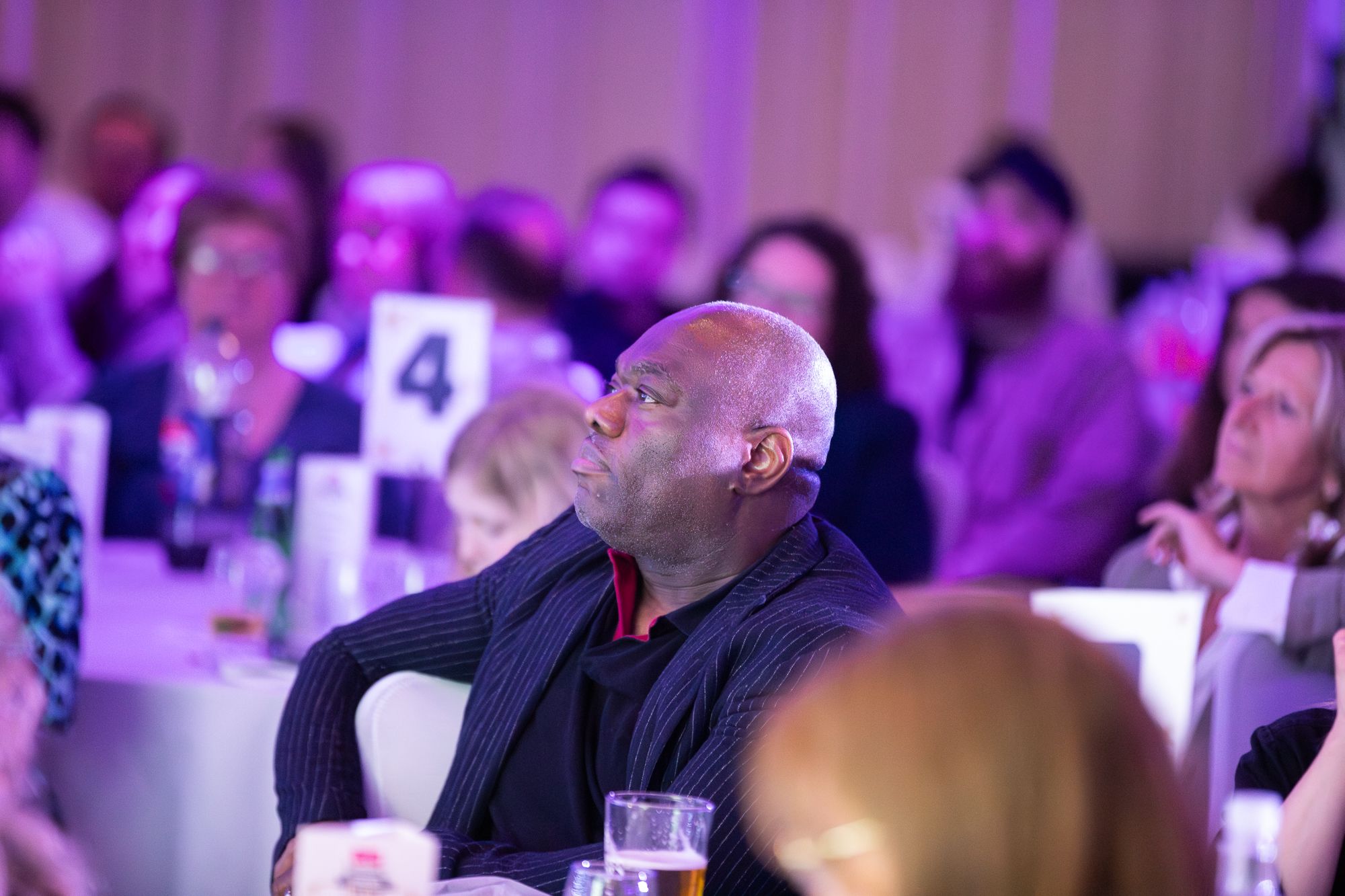 People at an award event