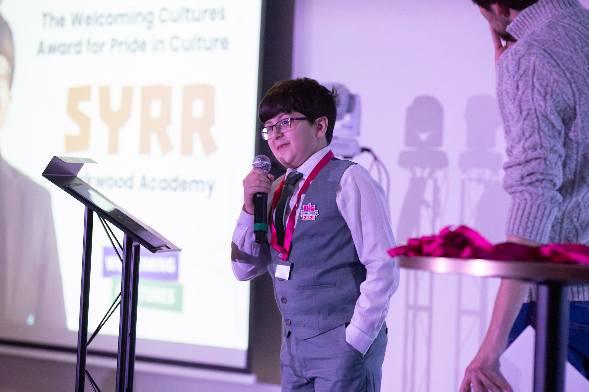 People at an award event