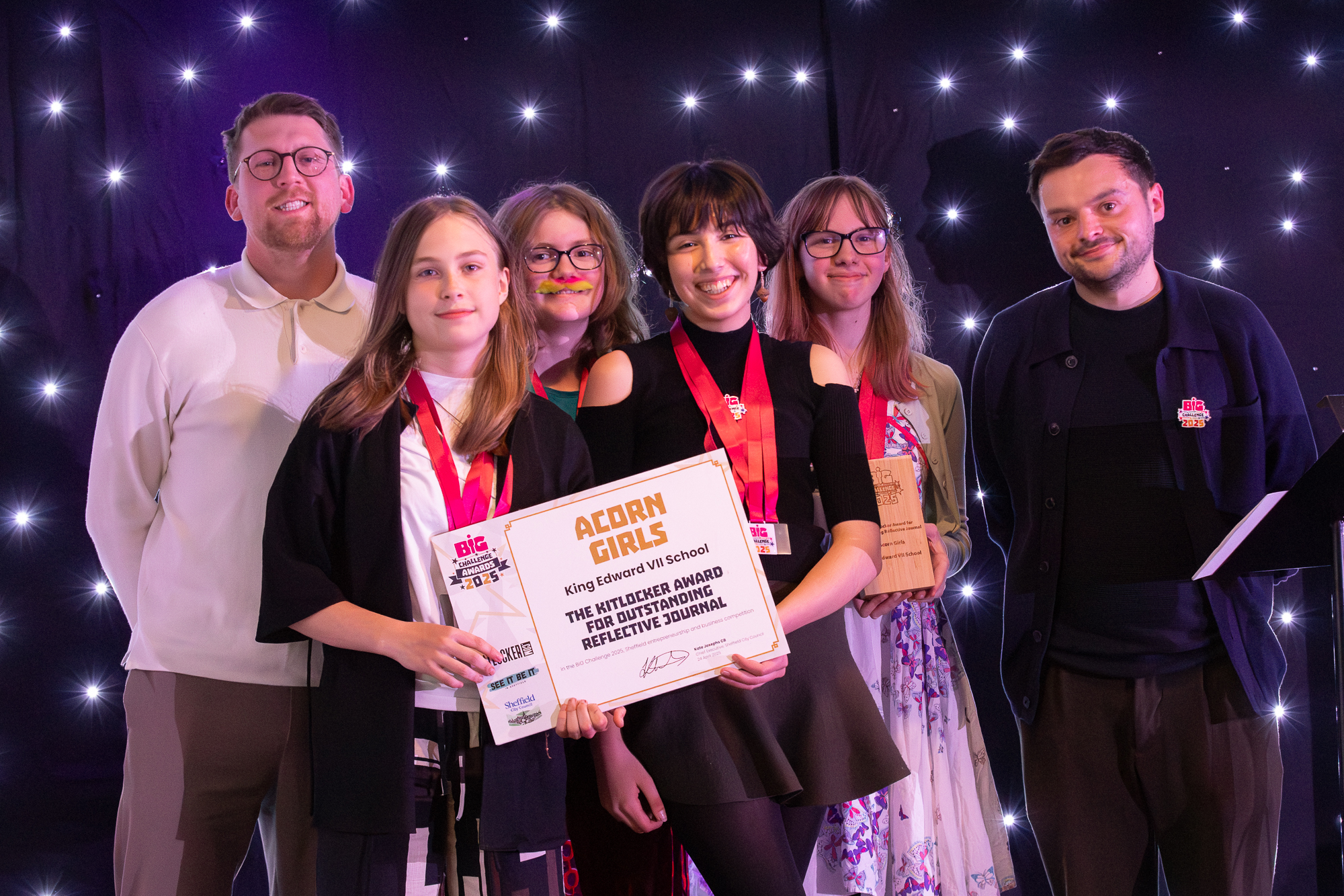 People at an award event