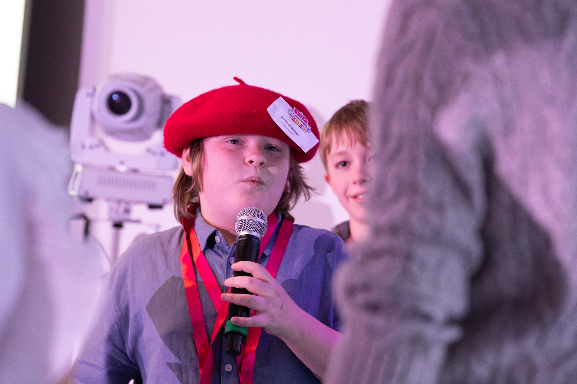 People at an award event