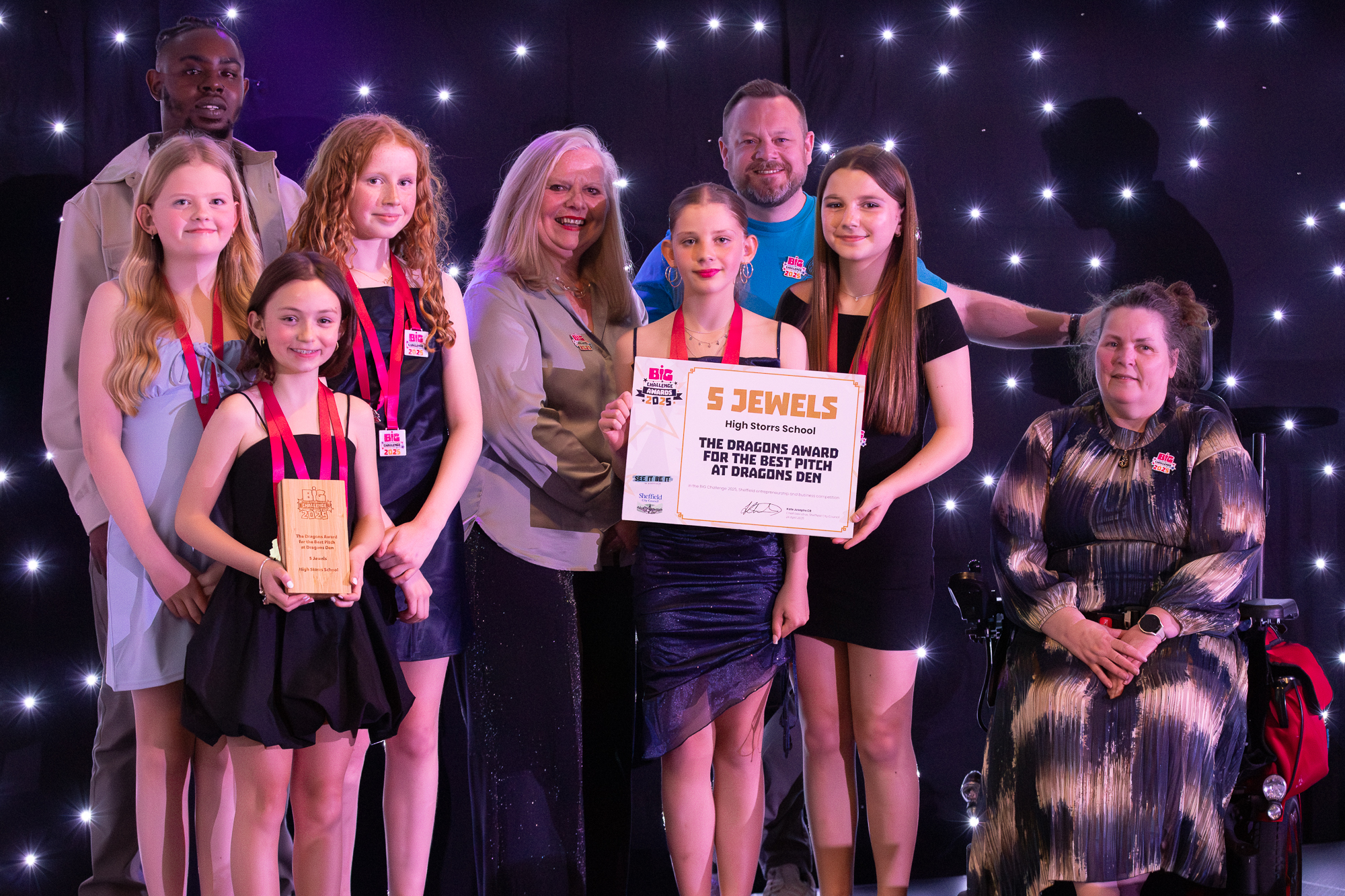 People at an award event